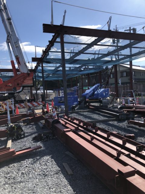 いなべ市にて建方スタート