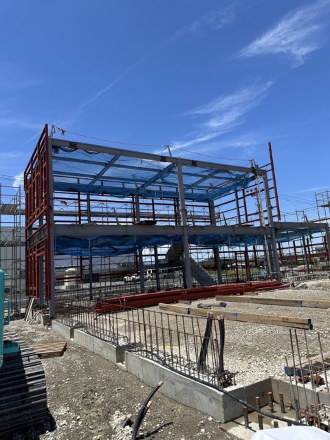 津島市にて鉄骨工事スタート