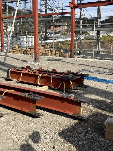 瀬戸市で鉄骨建方
