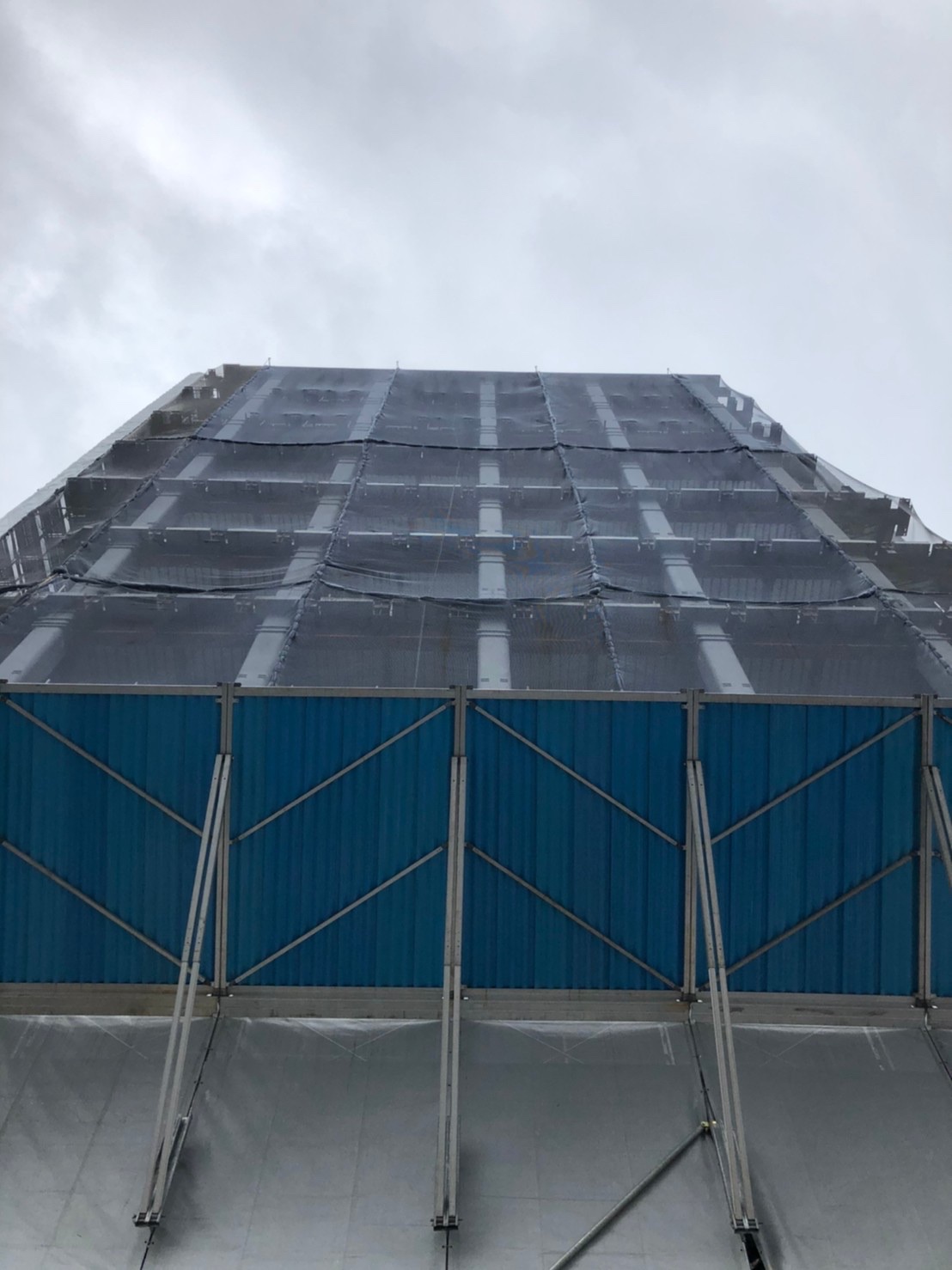 河合塾本体鉄骨完了