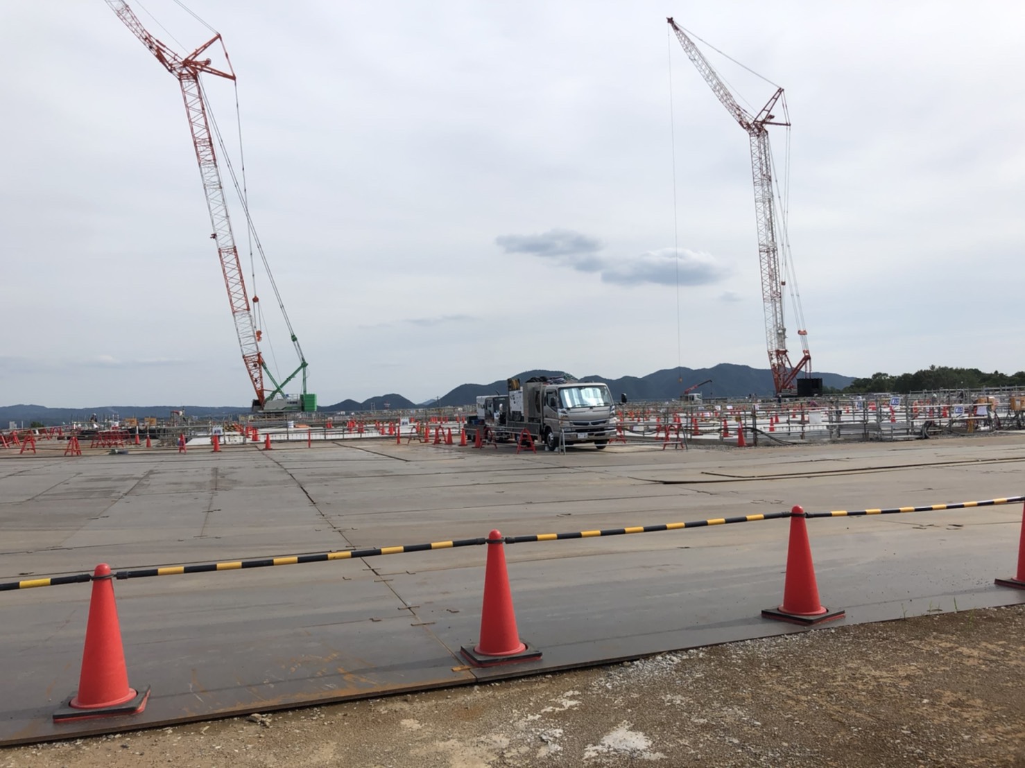 ようやく大きな鉄骨工事👷‍♂️