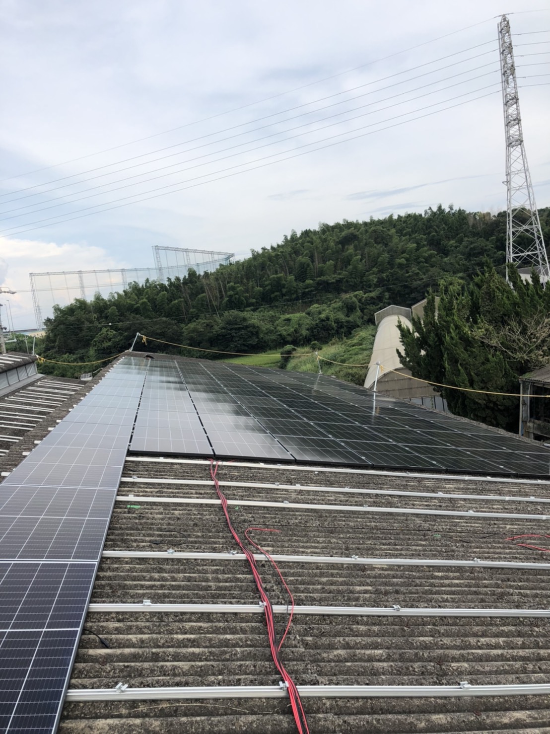 牧場での太陽光