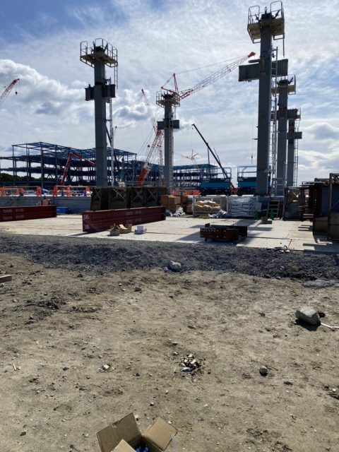 弥富の鉄骨工事