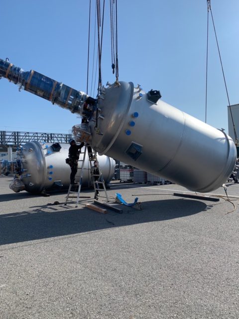 重量物据付工事